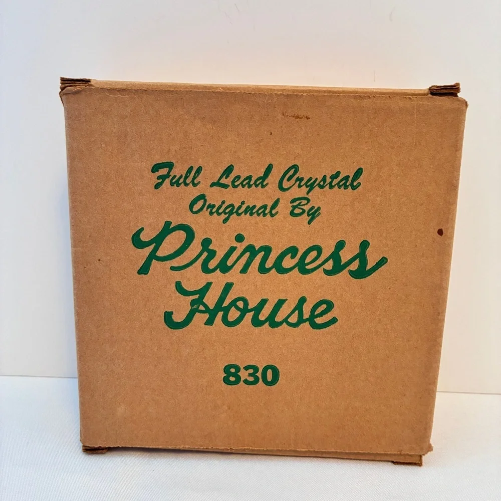 Princess House 24% Lead Crystal 3-Light Taper Candle Holder #830 Vintage